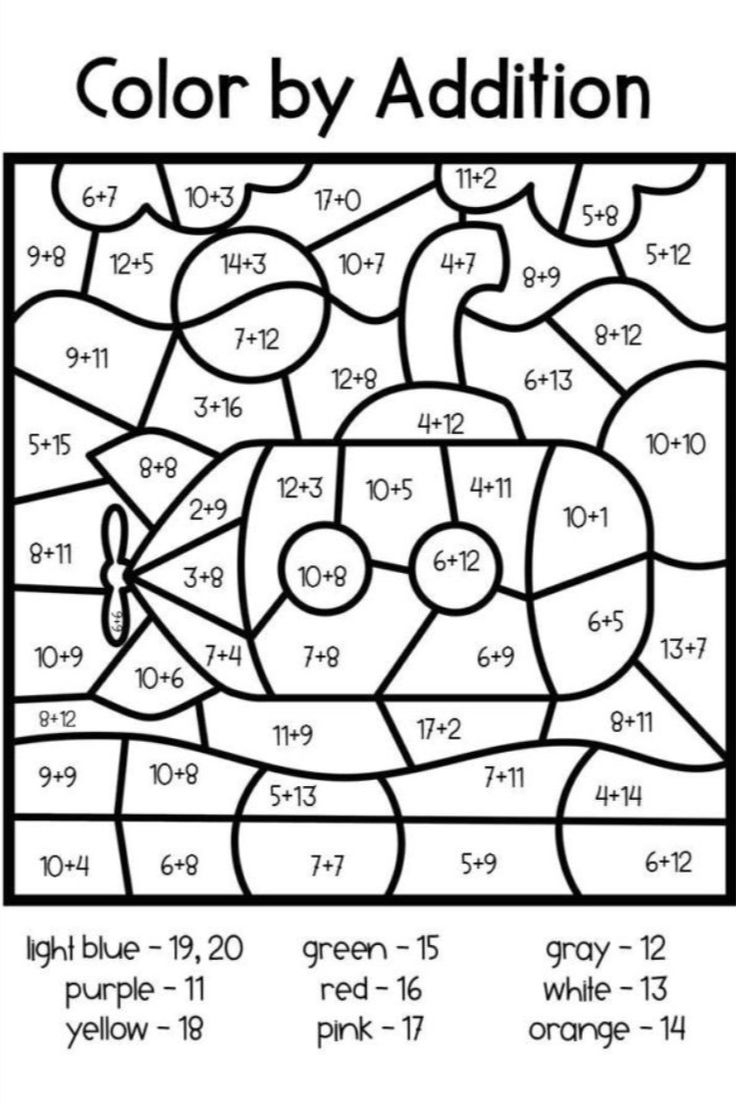 math coloring worksheets printable
