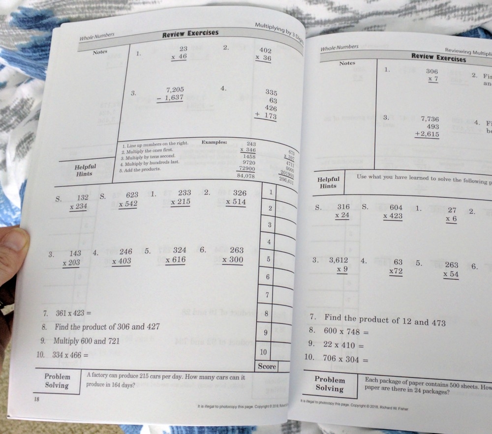 math workbooks for adults