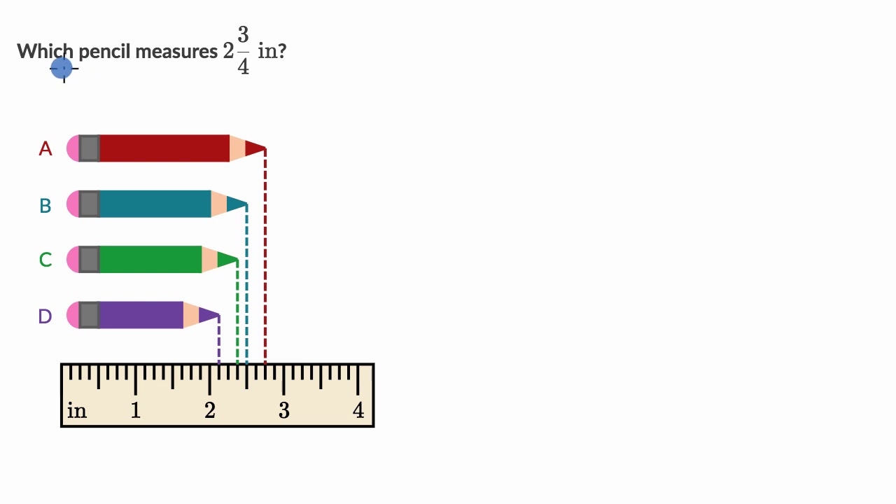Measure Lengths To Nearest 1 4 YouTube Measure Lengths To Nearest 1 4 YouTube
