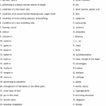 Medical Terminology Worksheet WordMint