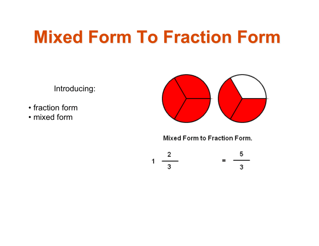 Mixed Numbers To Fractions A Simple Guide