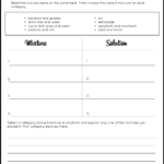 Mixtures And Solutions Sort Worksheet Activity And Craftivity Classful