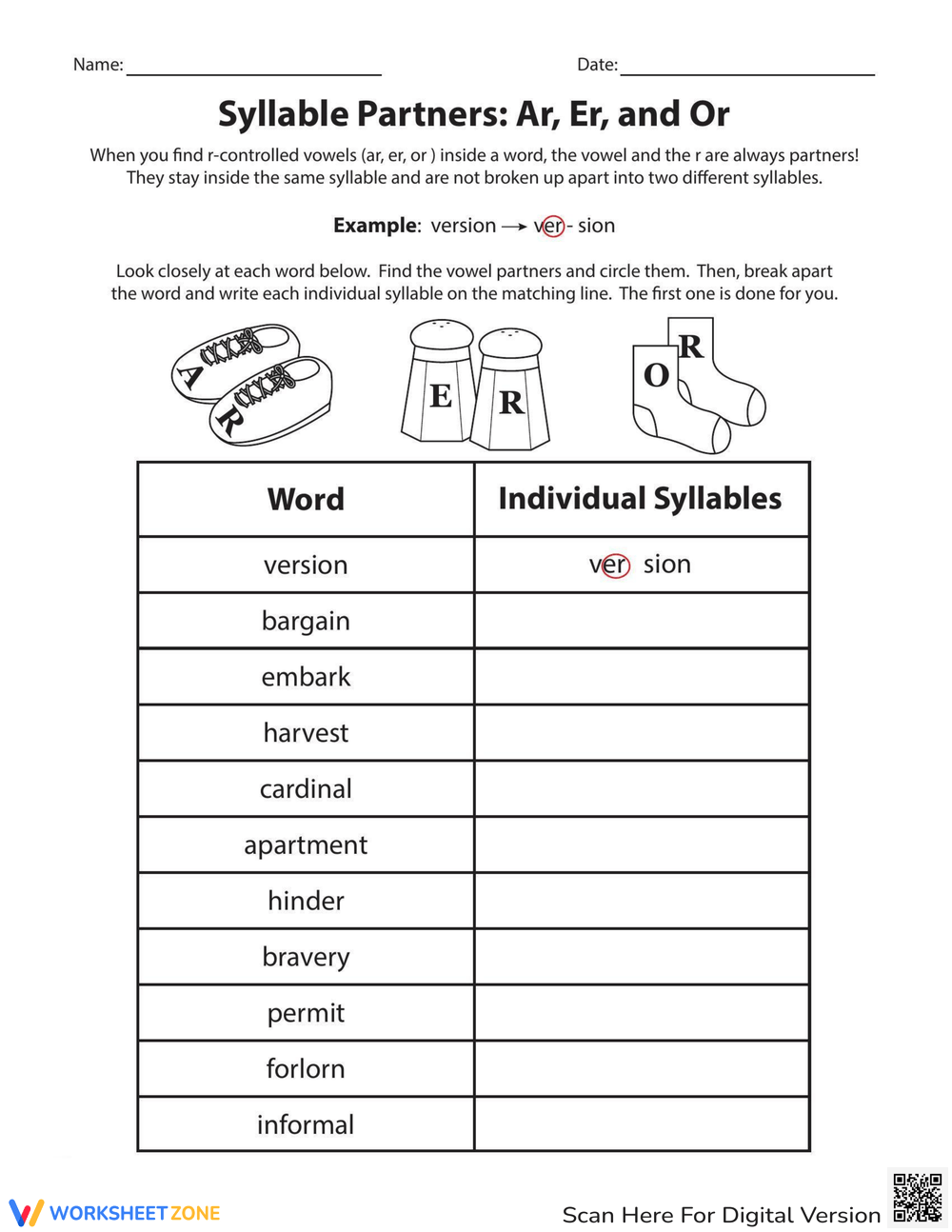 Multiple Syllable Words Worksheets Printable Multiple Syllable Words Worksheets Printable