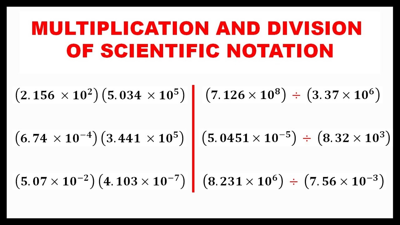 MULTIPLICATION AND DIVISION OF SCIENTIFIC NOTATION PHYSICS 1 YouTube MULTIPLICATION AND DIVISION OF SCIENTIFIC NOTATION PHYSICS 1 YouTube
