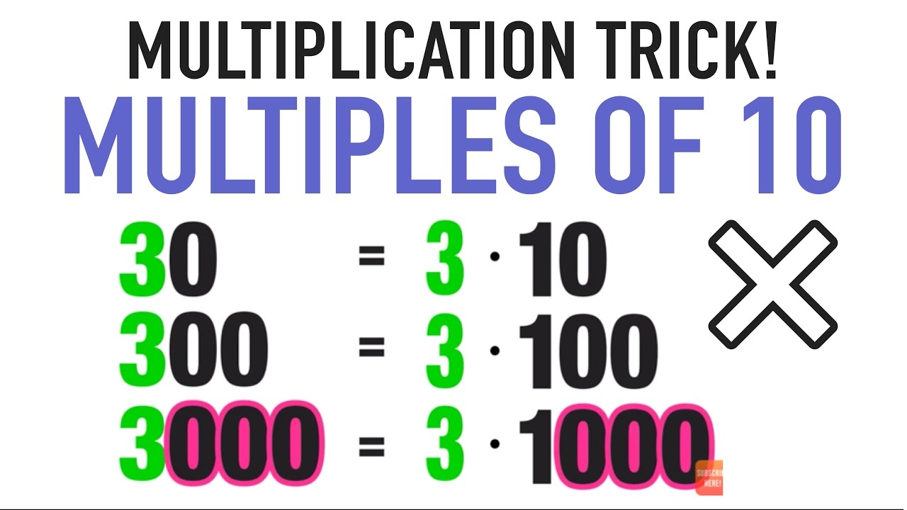 Multiplication Trick Multiples Of 10 And Place Value Patterns YouTube Multiplication Trick Multiples Of 10 And Place Value Patterns YouTube