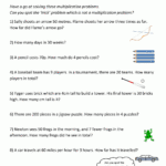 Multiplication Word Problems 4th Grade