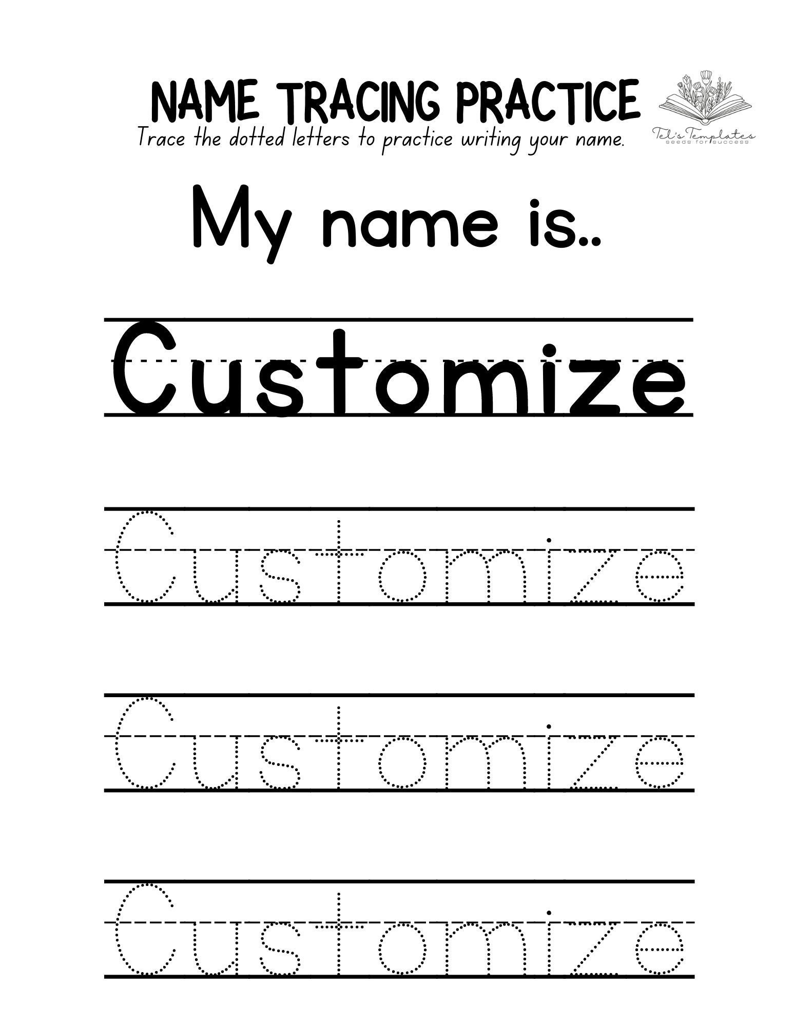 Name Tracing Handwriting Preschool TK Kindergarten Early Learning Penmanship Elementary School Writing Practice Education Etsy Name Tracing Handwriting Preschool TK Kindergarten Early Learning Penmanship Elementary School Writing Practice Education Etsy