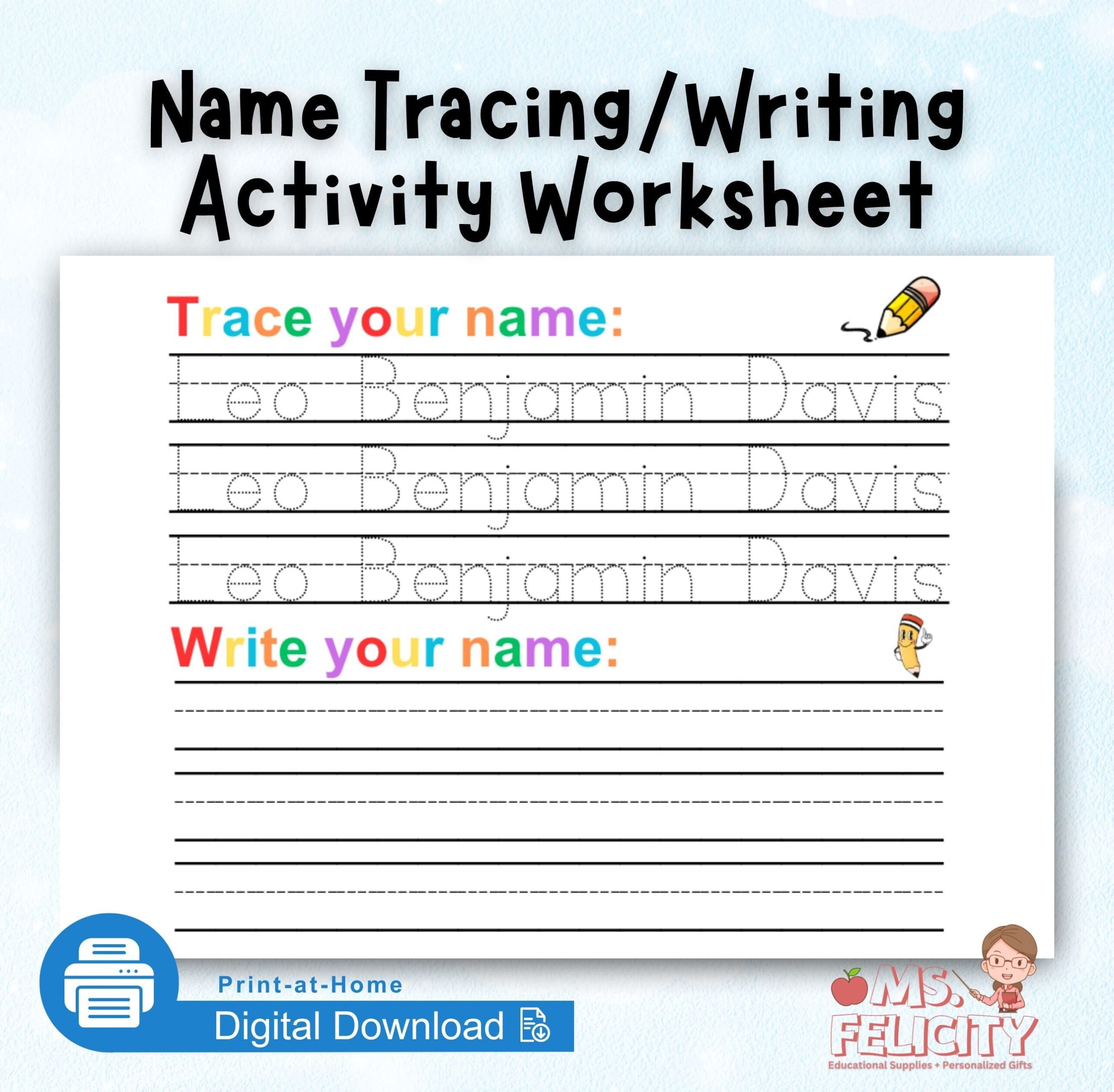 name writing practice sheet name writing practice sheet