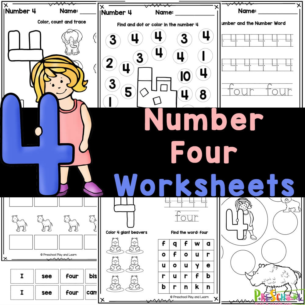 free printable preschool number worksheets