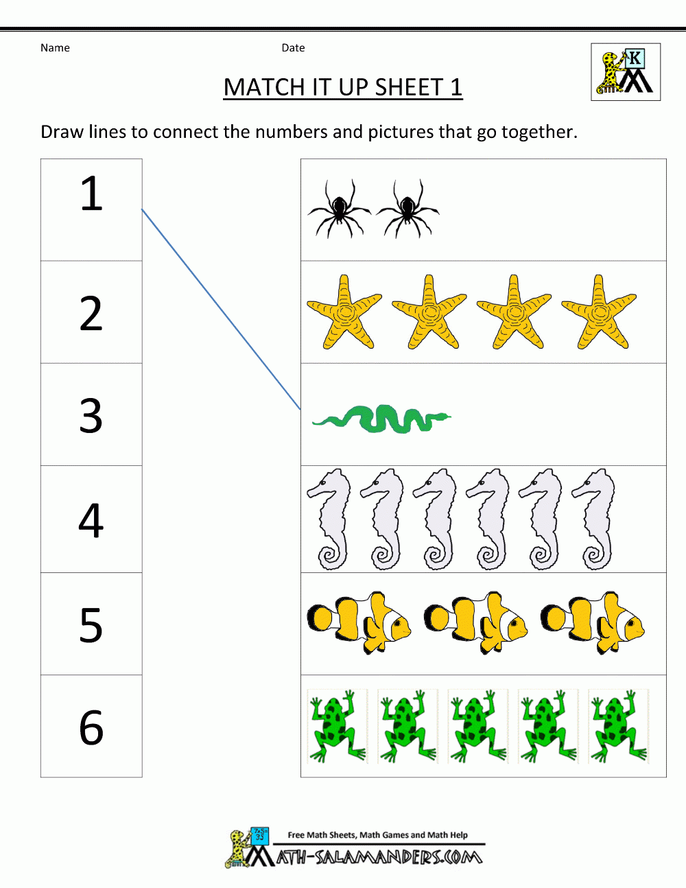Free Printable Math Activities For Kindergarten