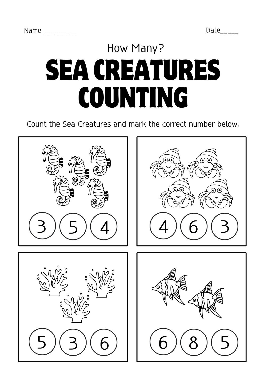 Page 3 Free Editable Kindergarten Worksheets Canva