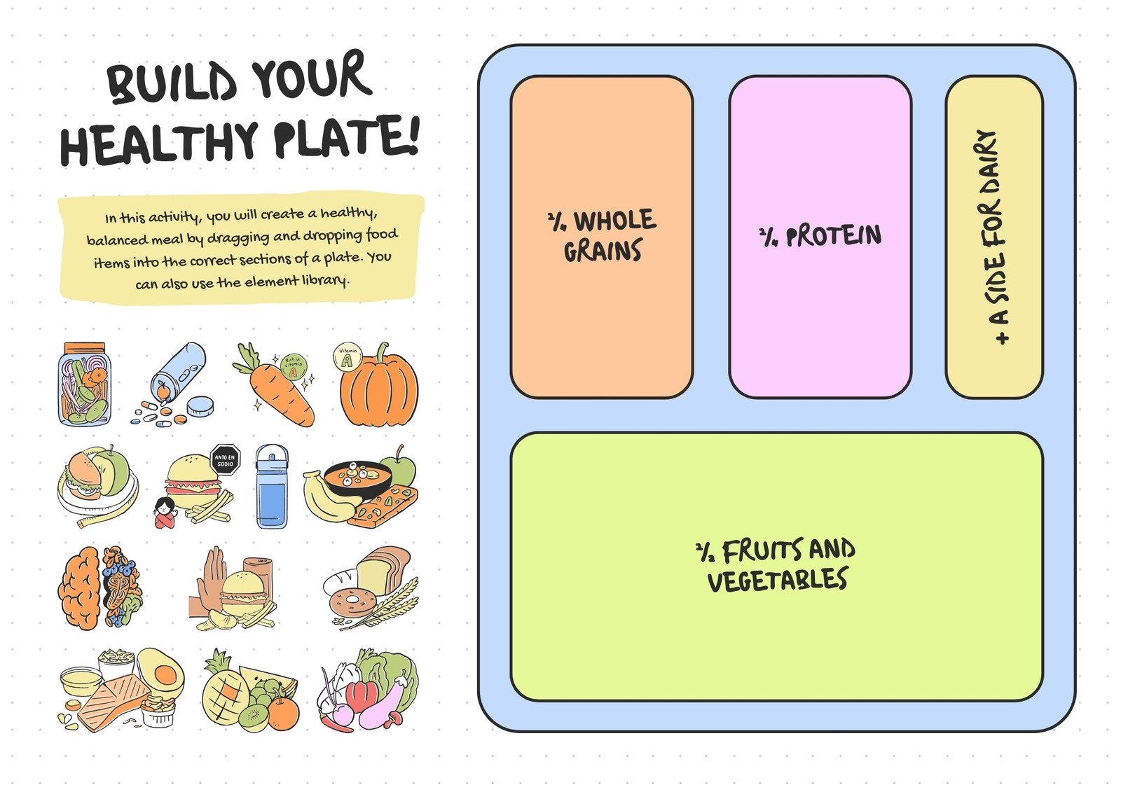 printable healthy eating worksheets