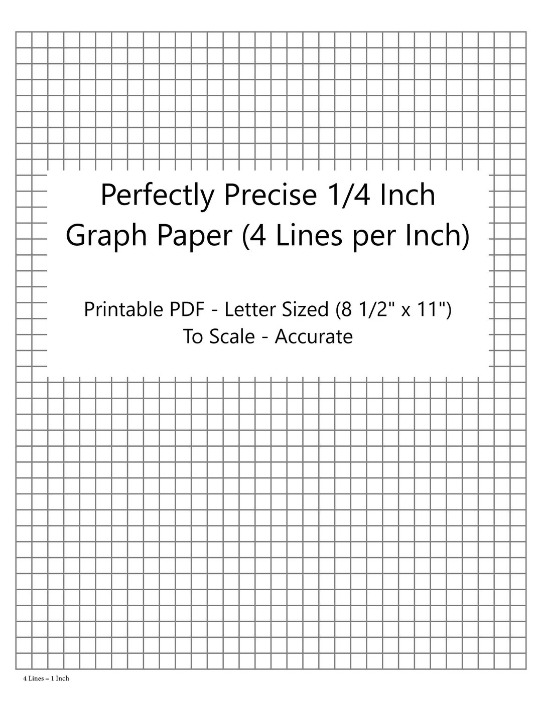 Quarter Inch Graph Paper