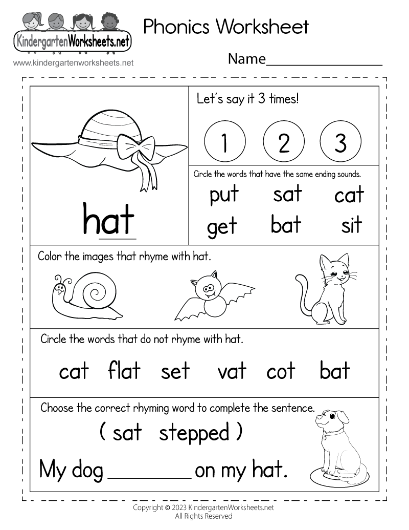 Free Printable Worksheets Pdf