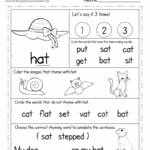 Phonics Worksheet Free Printable Digital PDF