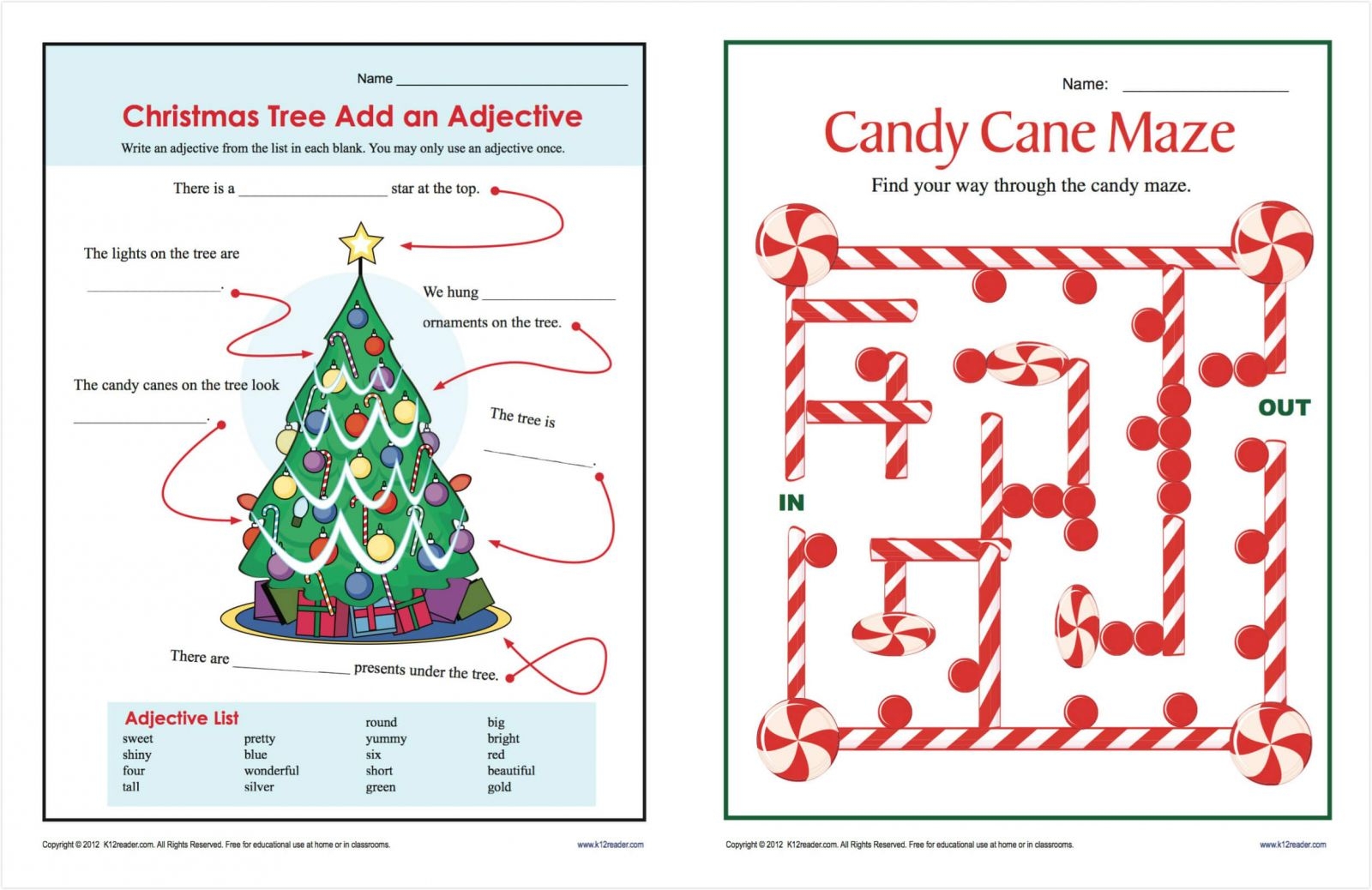 free printable holiday worksheets pdf