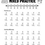 Practice Addition Subtraction 1st Grade Math Worksheet Catholic TheCatholicKid