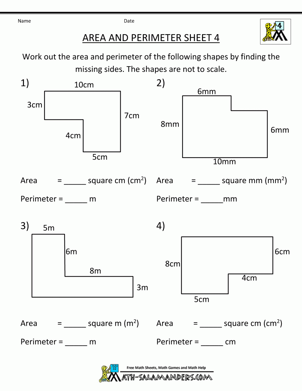 Primary 3 Maths Perimeter Worksheet Primary 3 Maths Perimeter Worksheet