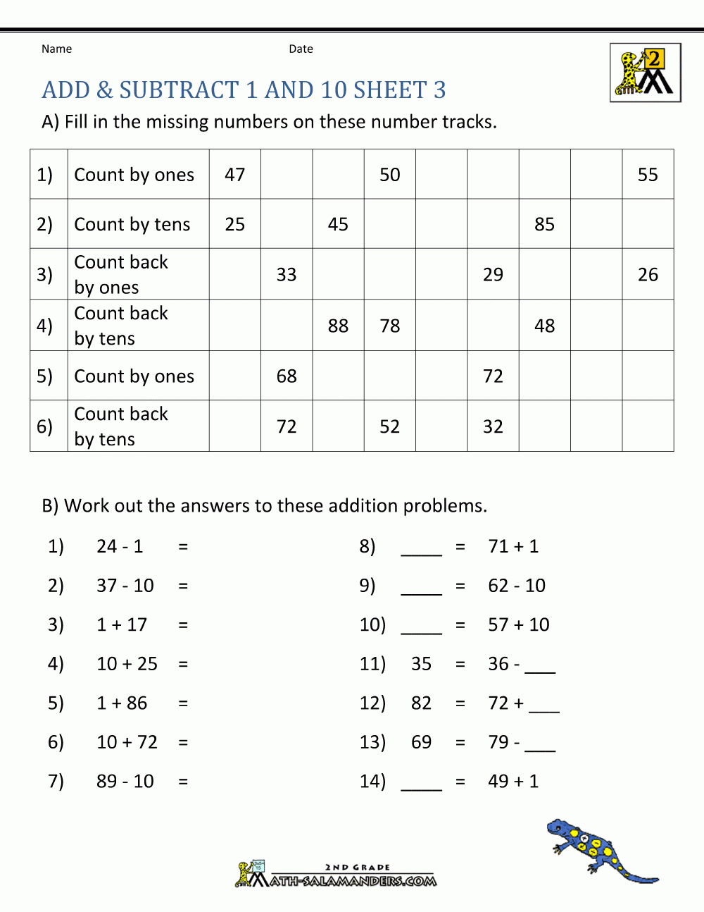 Printable Addition And Subtraction Worksheets Printable Addition And Subtraction Worksheets