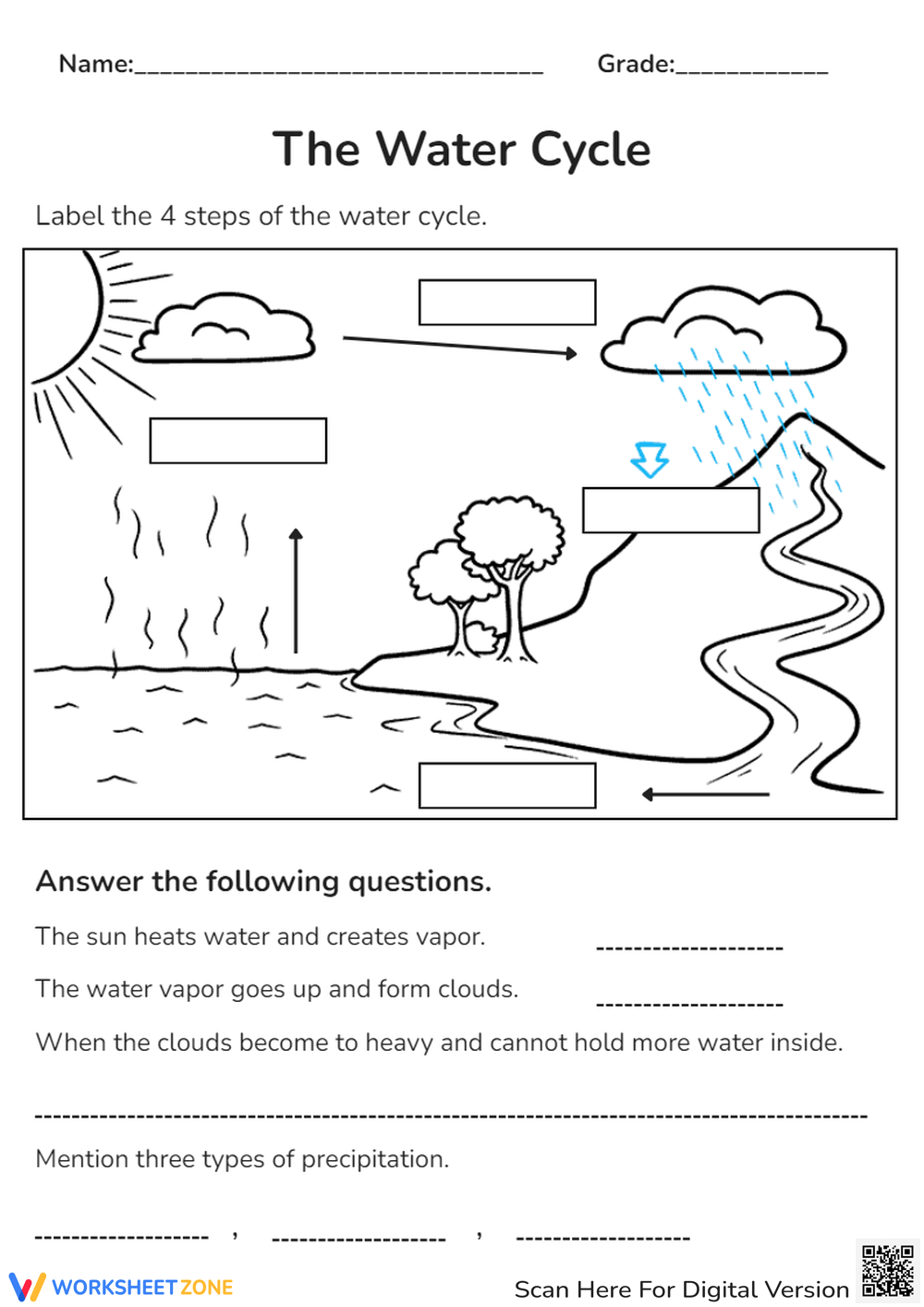 Printable Grade 4 Water Cycle Worksheets Download Printable Grade 4 Water Cycle Worksheets Download