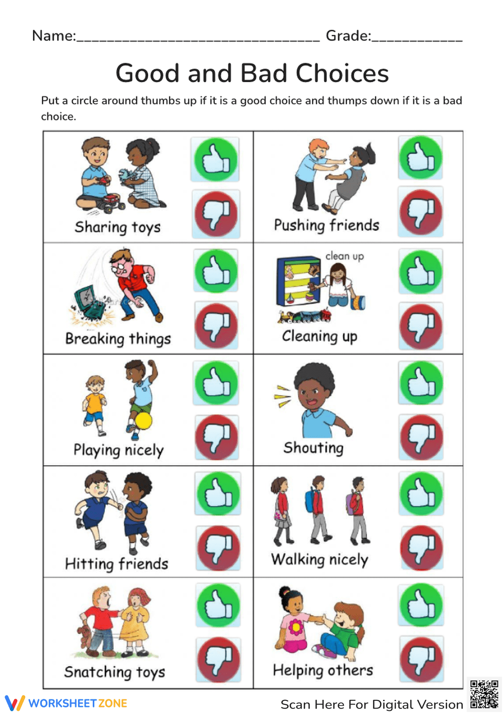 Printable Kindergarten Behavior Worksheets Worksheets Printable Kindergarten Behavior Worksheets Worksheets