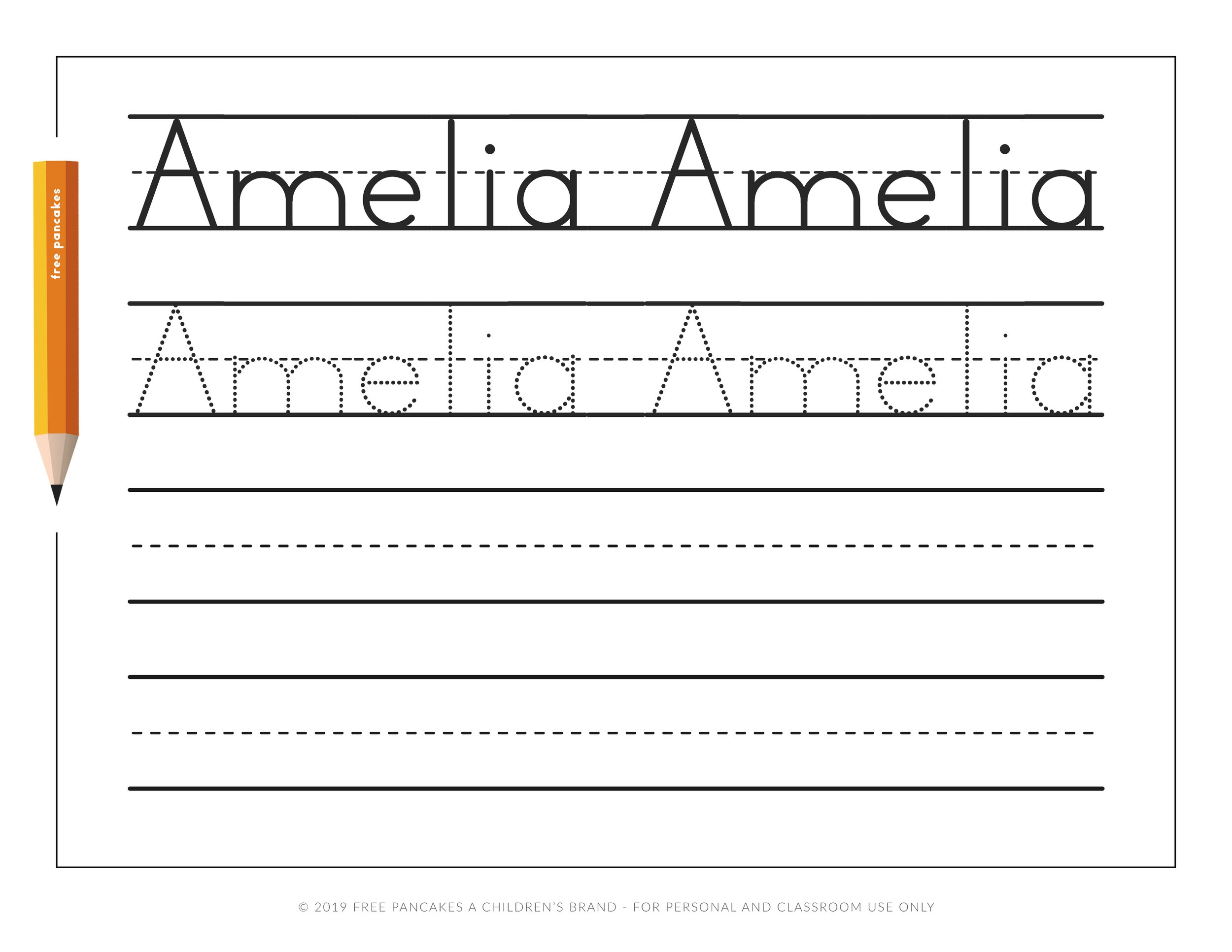Printable Name Tracing Worksheets Custom Handwriting Practice Worksheets Library
