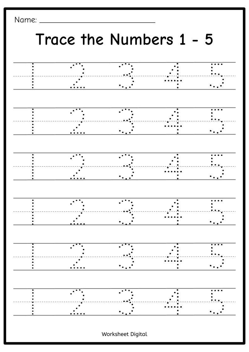 Printable Numbers 1 50 Tracing Worksheets Homeschool Kindergarten PDF Download Etsy Printable Numbers 1 50 Tracing Worksheets Homeschool Kindergarten PDF Download Etsy