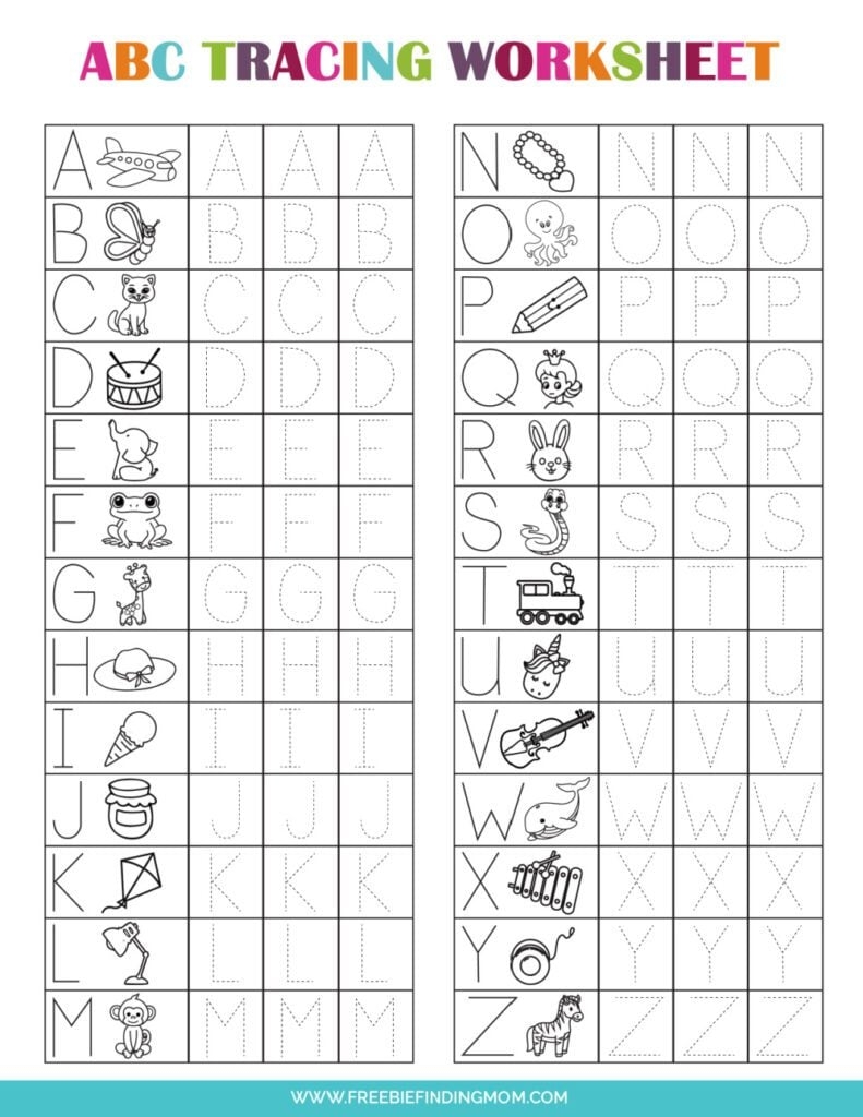 printable letter tracing worksheets pdf free download