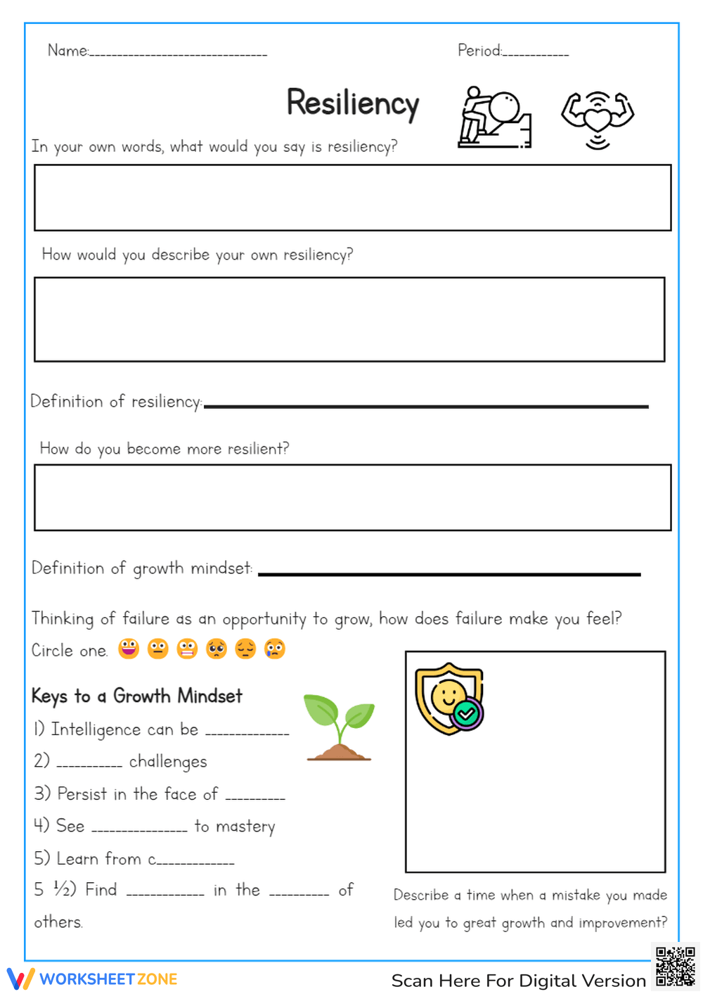 Printable Social Emotional Learning Worksheets