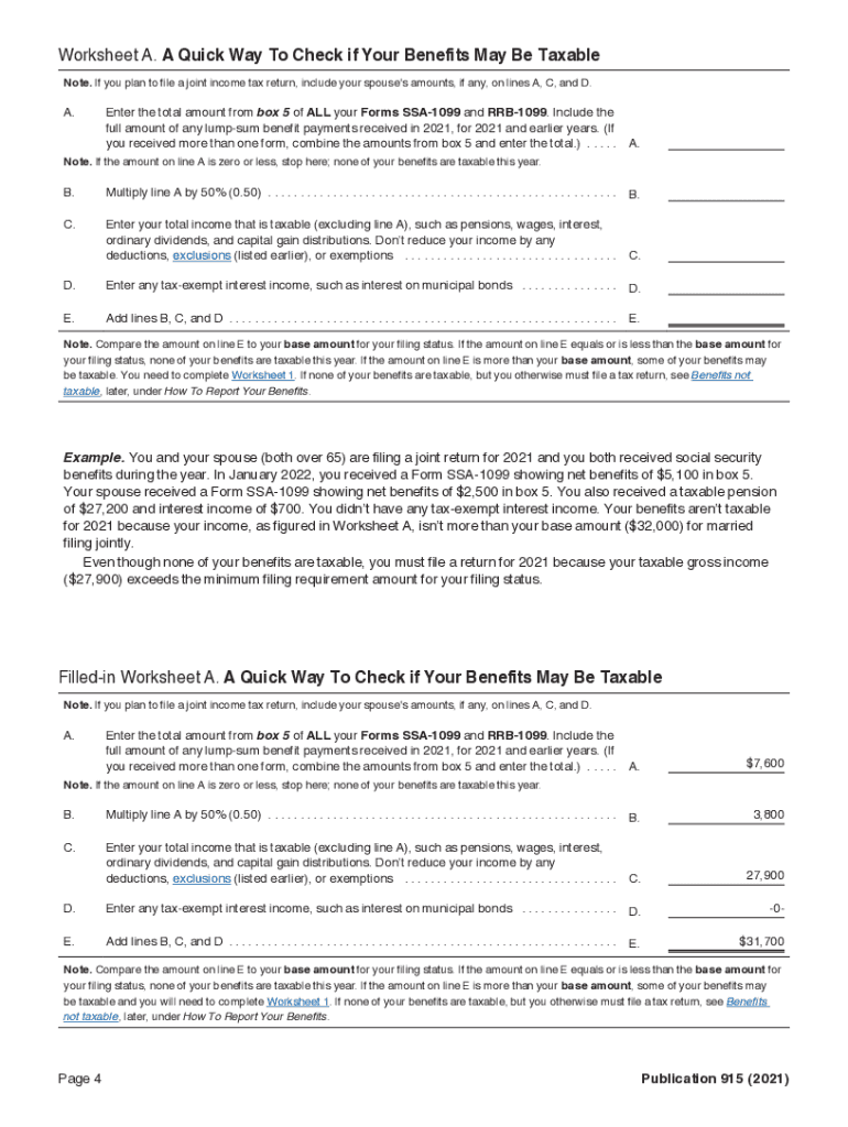 Publication 915 Fill Out amp Sign Online DocHub Worksheets Library