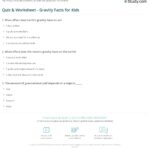 Quiz Worksheet Gravity Facts For Kids Study