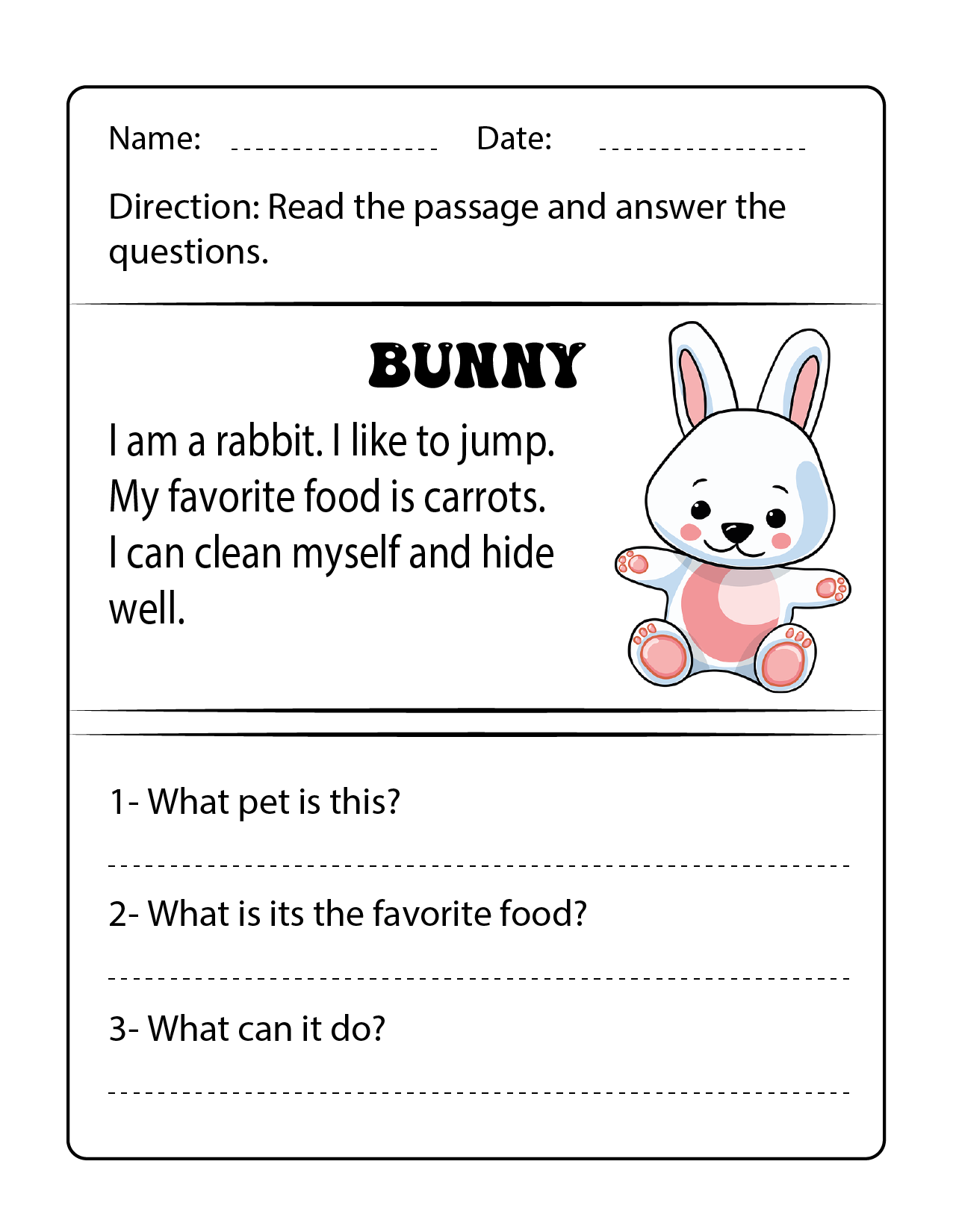 Reading Comprehension Passages Worksheets Activity Made By Teachers