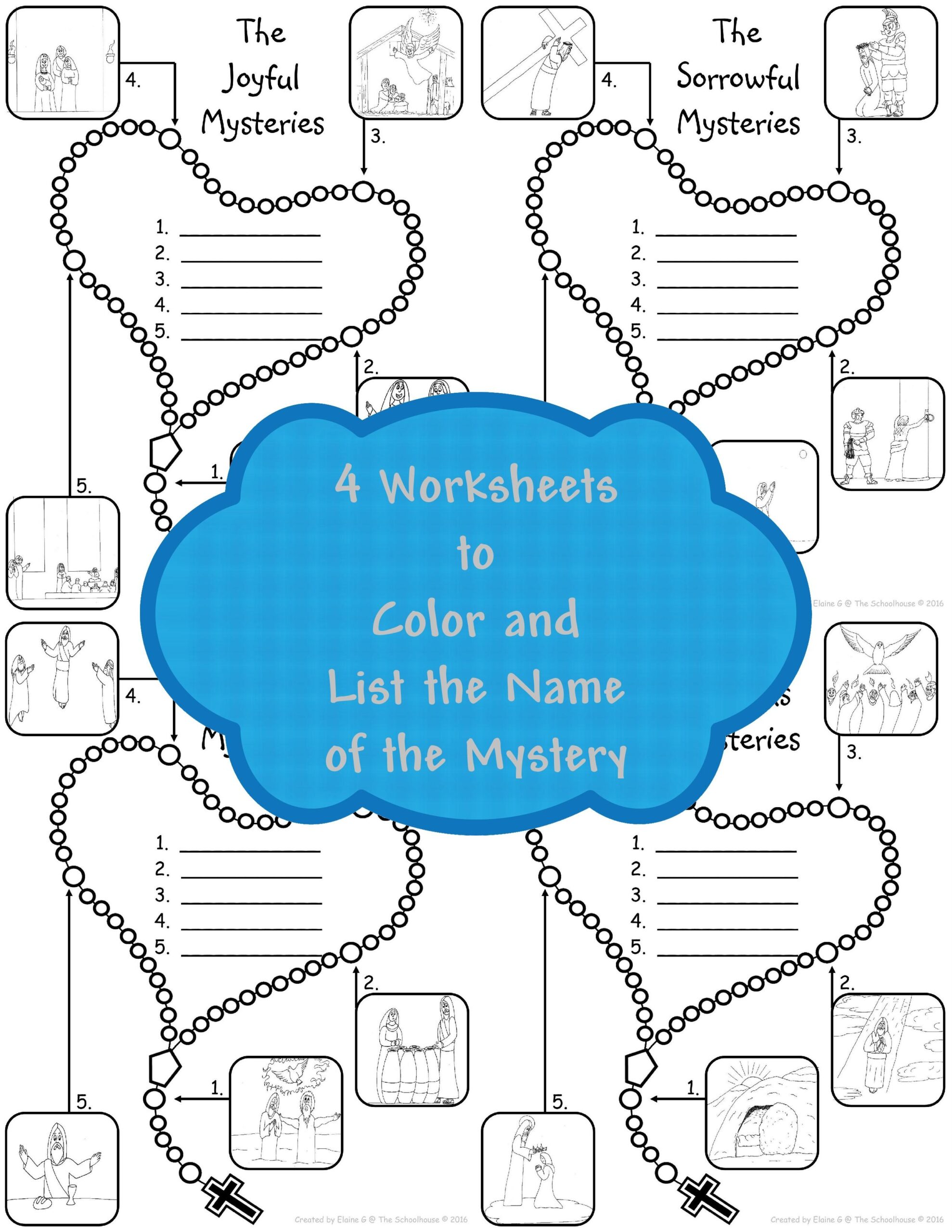 free printable rosary worksheets free printable rosary worksheets