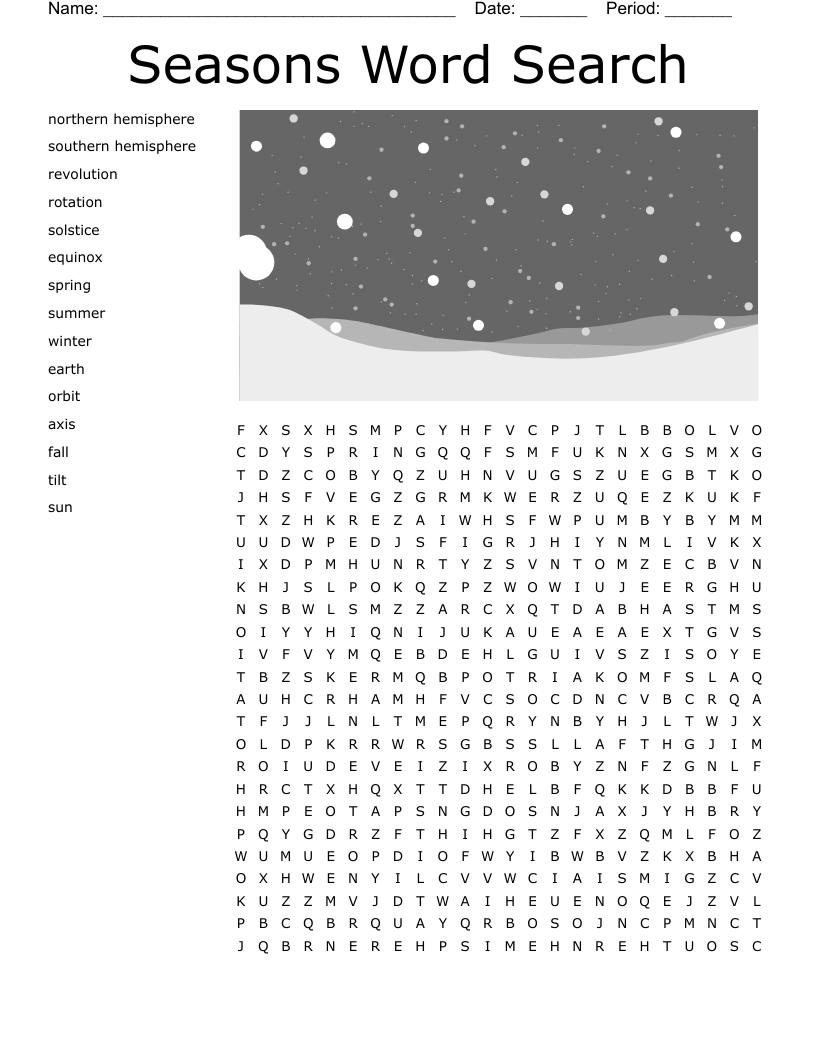 Rotation And Revolution Word Search WordMint Rotation And Revolution Word Search WordMint