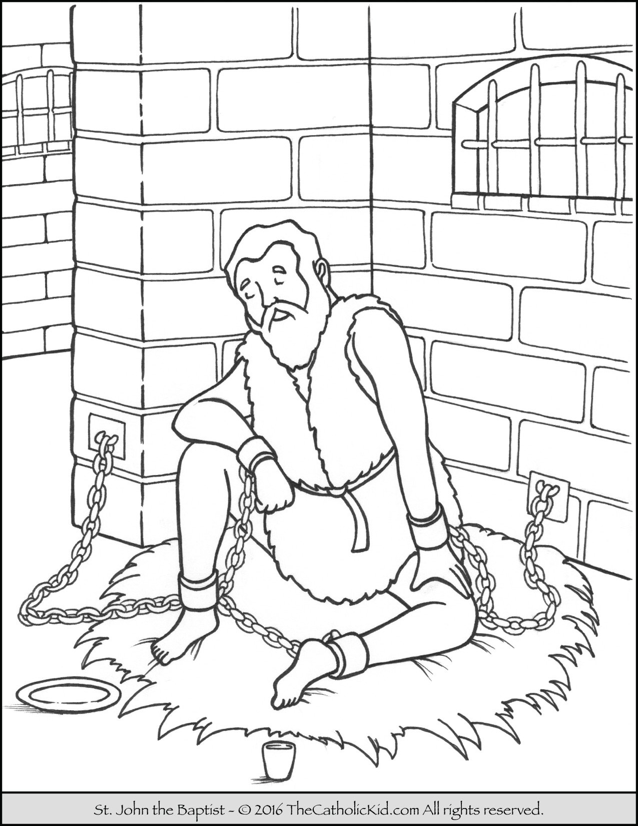 Saint John The Baptist Coloring Pages The Catholic Kid Saint John The Baptist Coloring Pages The Catholic Kid