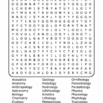 Science Disciplines Word Search