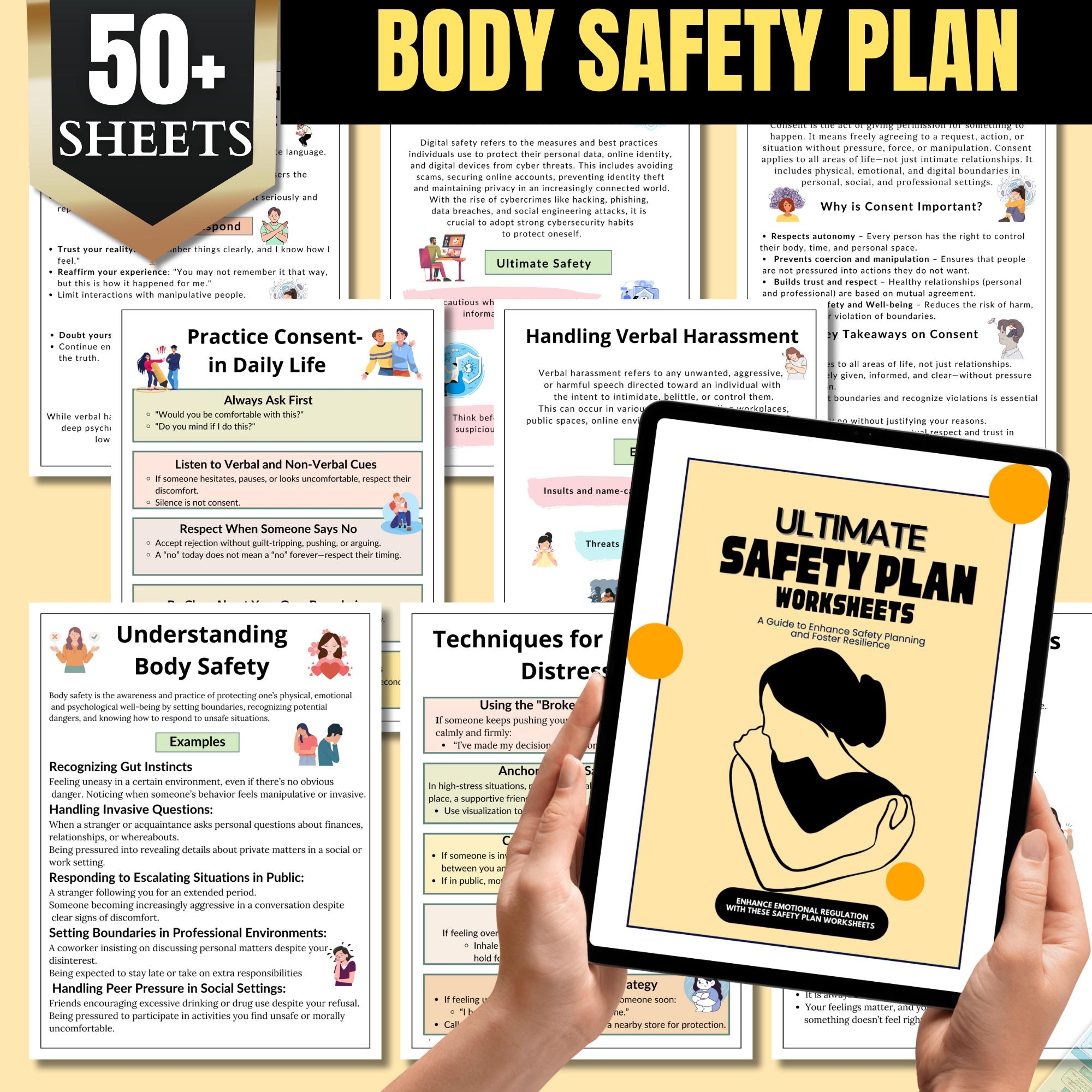 Seeking Safety Worksheet Etsy