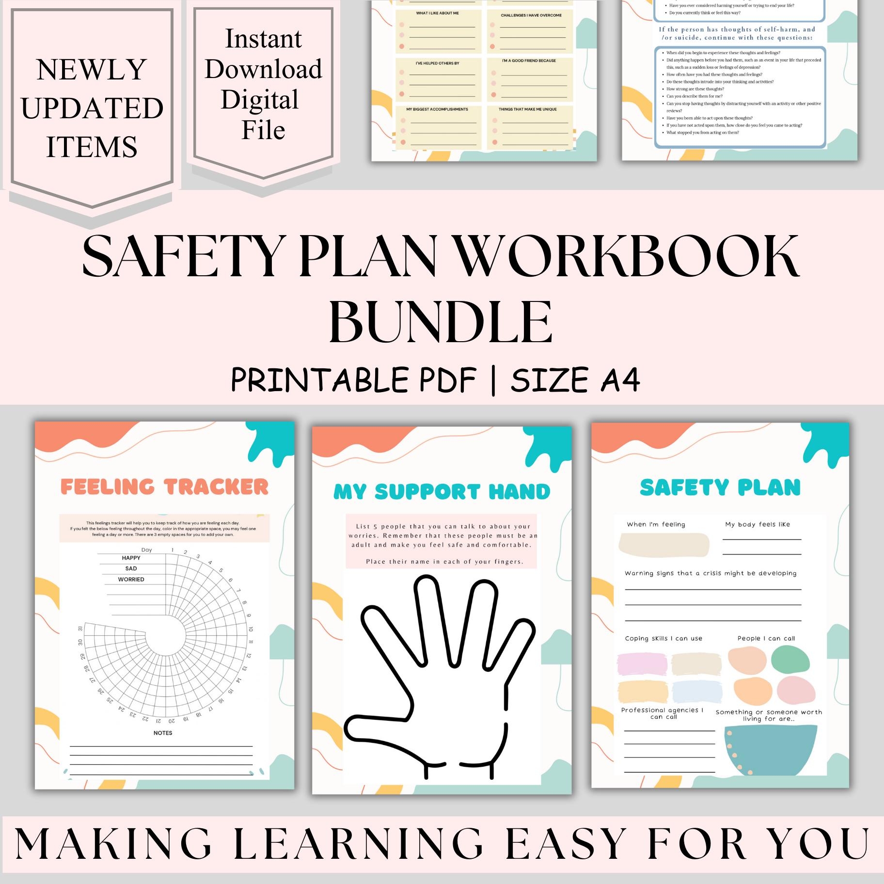 Seeking Safety Worksheet Etsy