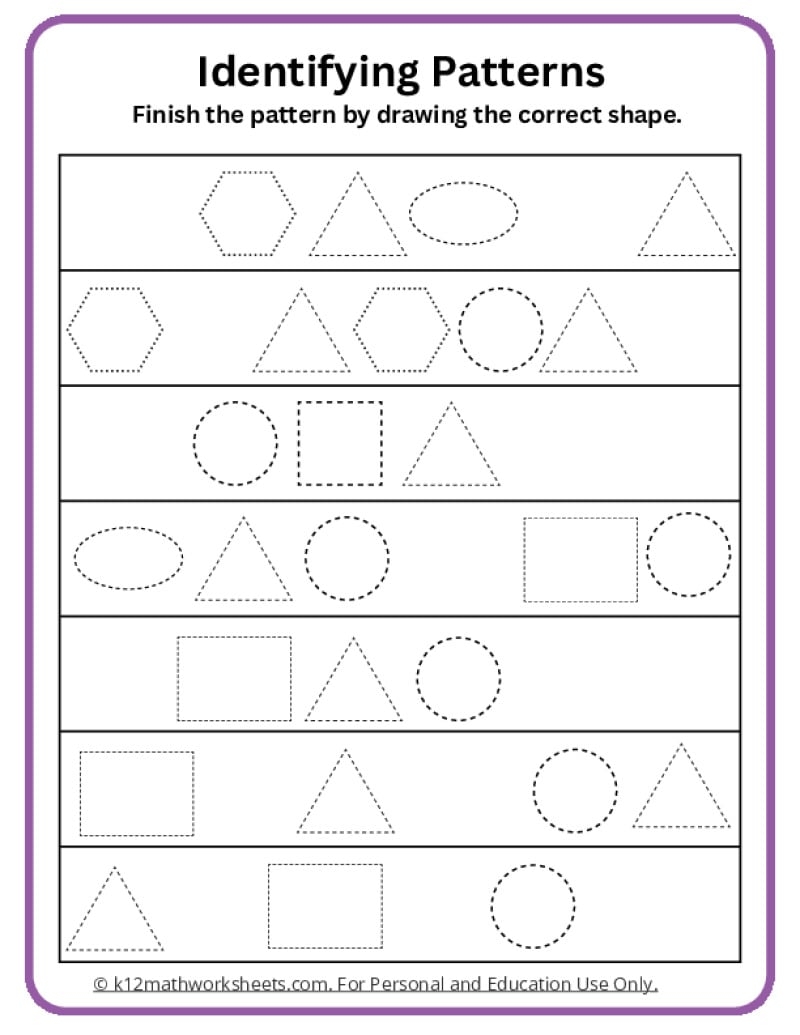 Shapes Worksheets Shapes Worksheets