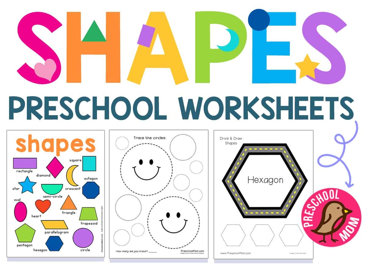 free printable shapes worksheets for kindergarten