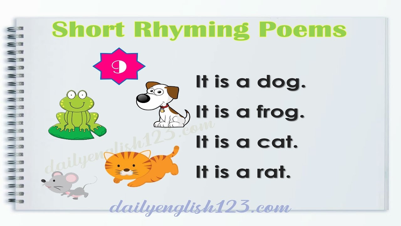 Short Rhyming Poems Improve Reading Skill For Kids Material For Reading YouTube Short Rhyming Poems Improve Reading Skill For Kids Material For Reading YouTube