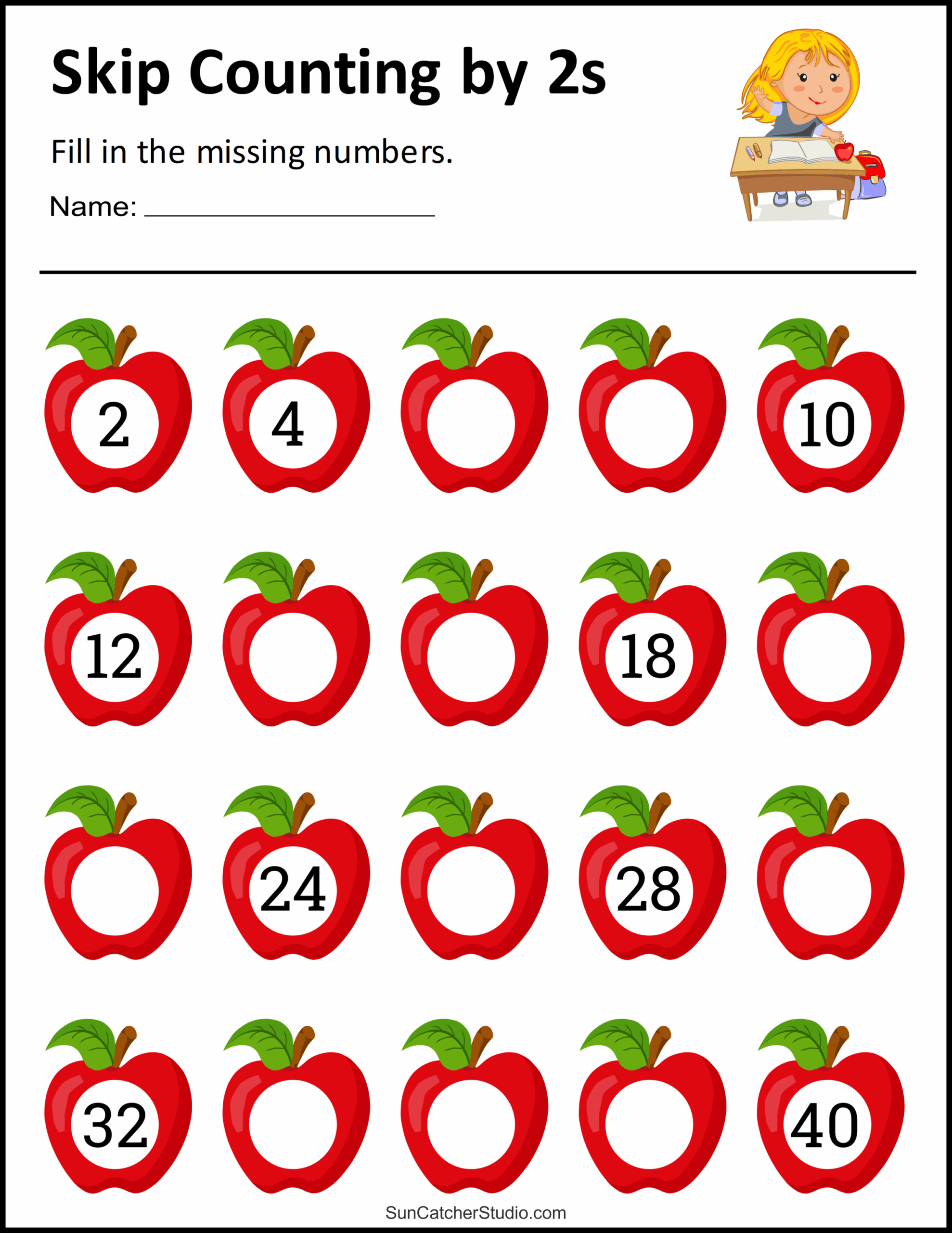 Free Printable Skip Counting Worksheets