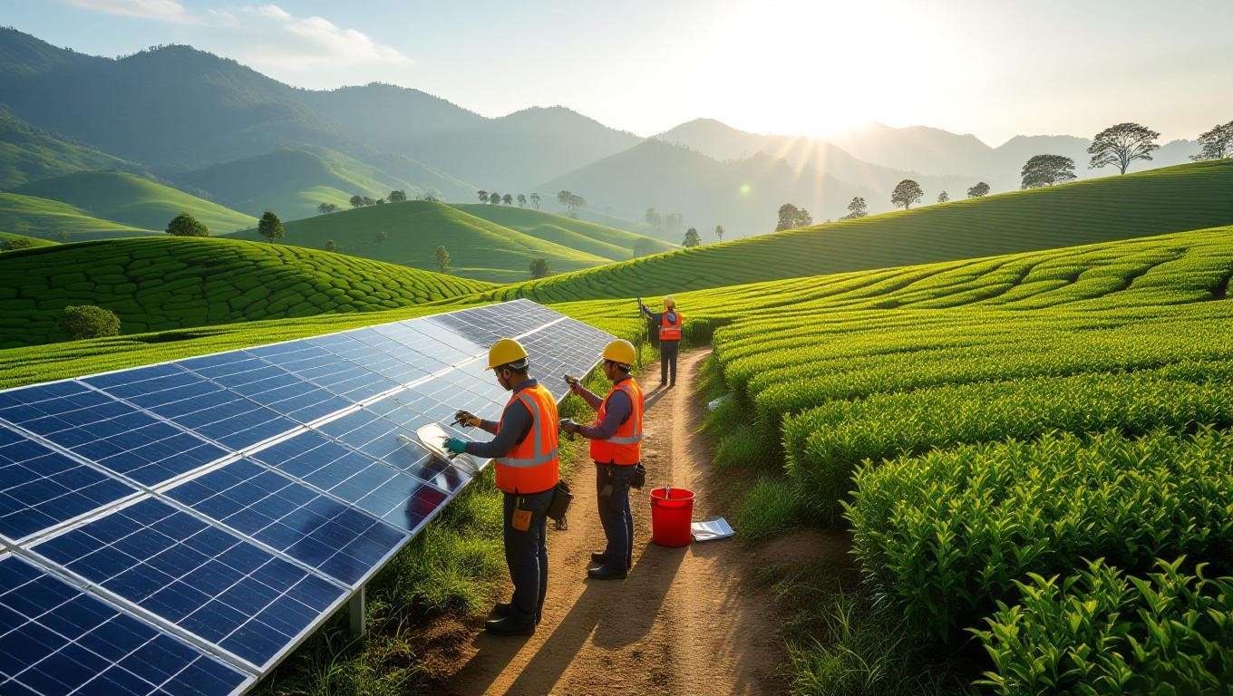 Solar Panels Teas Passage Sustainable Tea Farming Guide