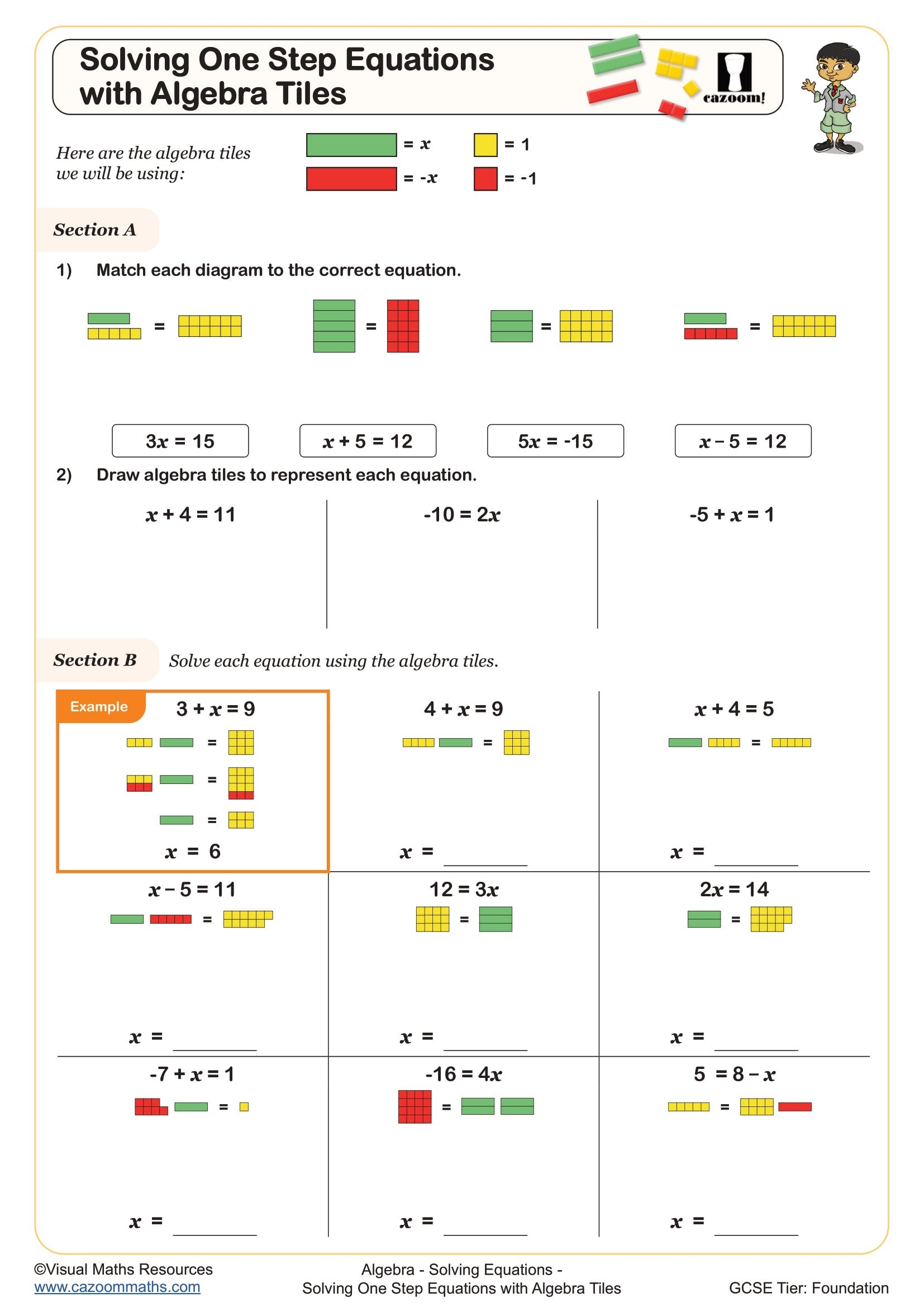 one step equation worksheet one step equation worksheet