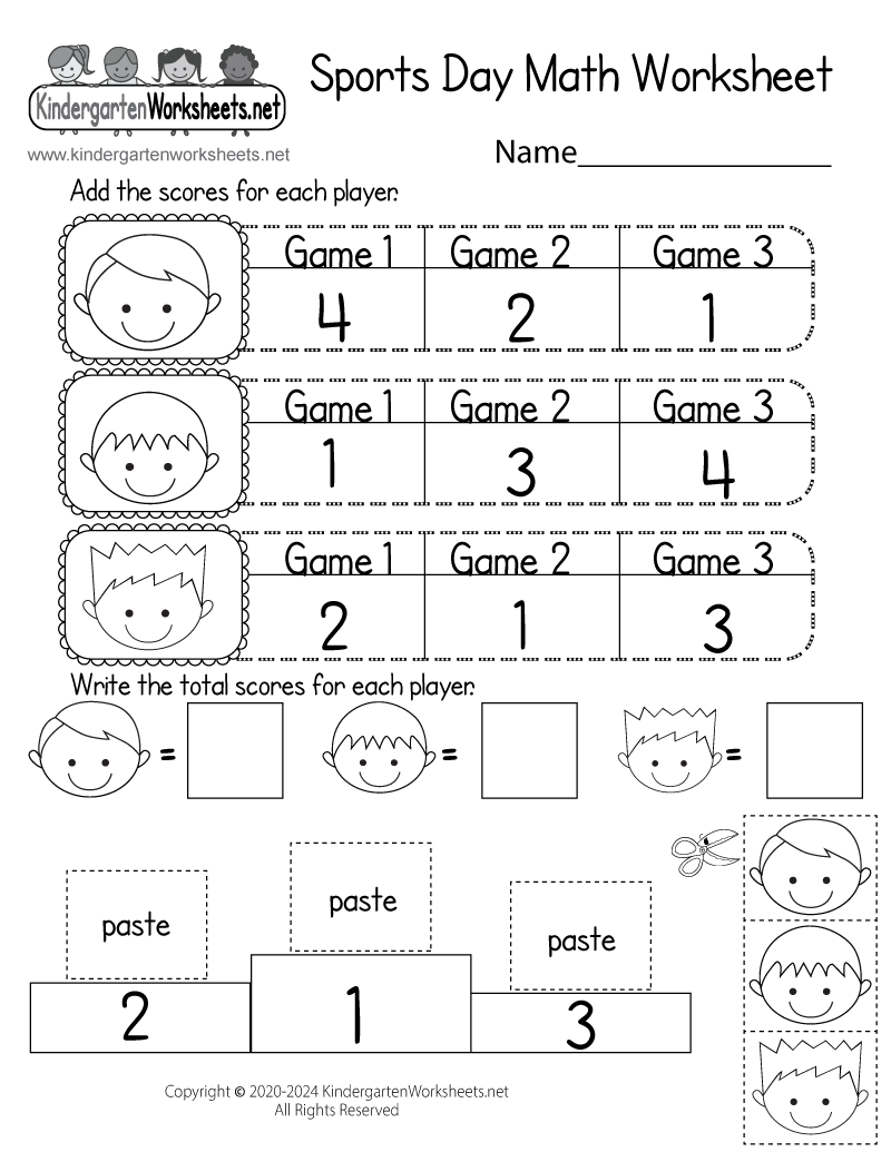 Sports Day Math Worksheet Free Printable Digital PDF Sports Day Math Worksheet Free Printable Digital PDF