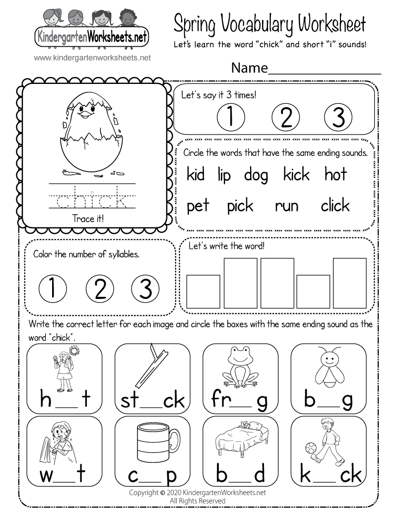 Spring Vocabulary Worksheet Free Printable Digital PDF Spring Vocabulary Worksheet Free Printable Digital PDF