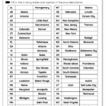 States And Capitals Free Worksheet For Kids SKOOLGO