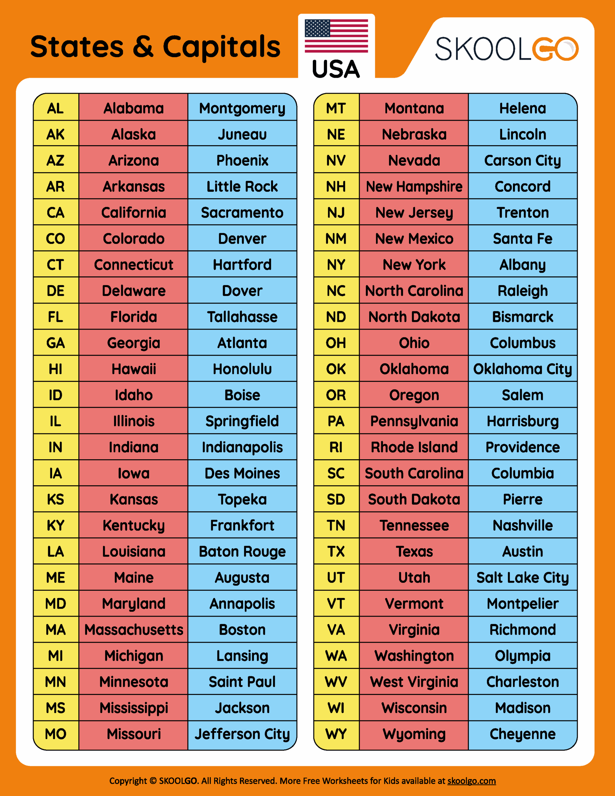 free printable state and capital worksheets free printable state and capital worksheets