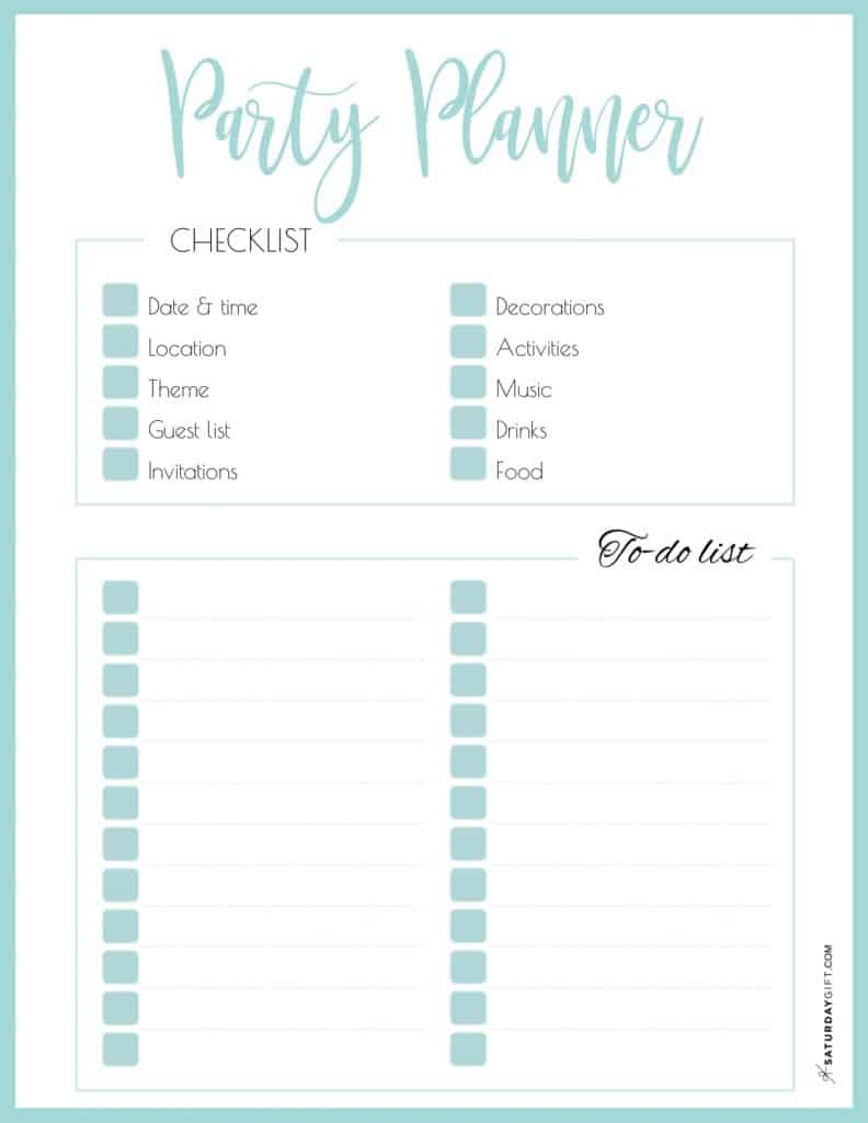 Step By Step Guide To Plan A Successful Party Printable Checklist Step By Step Guide To Plan A Successful Party Printable Checklist