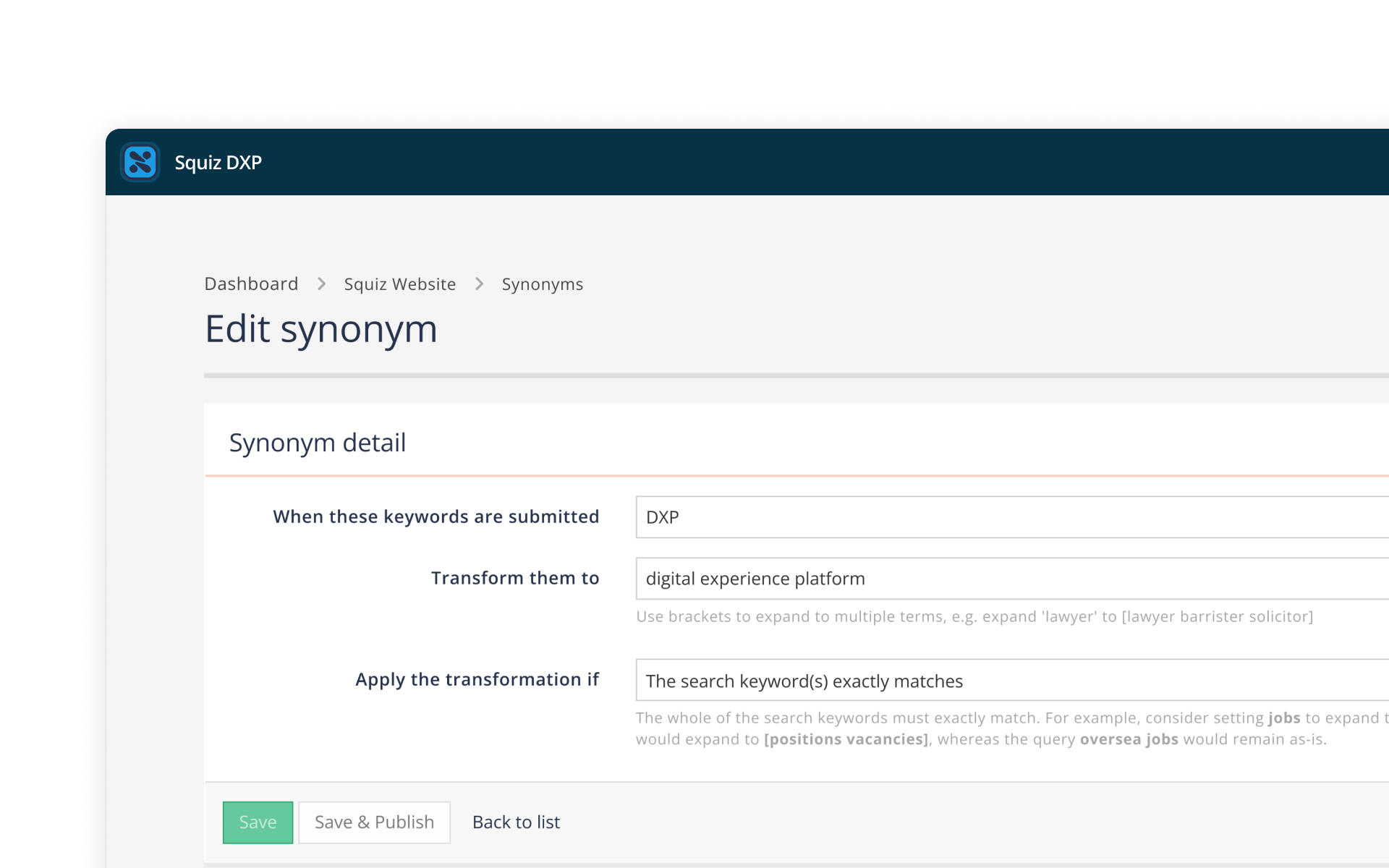 Synonym For Drill Down